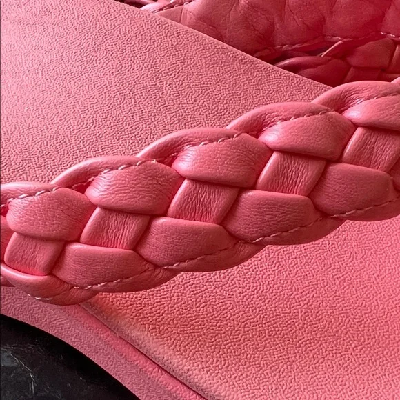 Vionic Kenji Pink Braided Platform Wedge Sandal - Picture 6 of 11